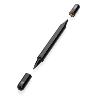 Ручка с двойным наконечником Swiss Peak Storm из переработанного алюминия RCS